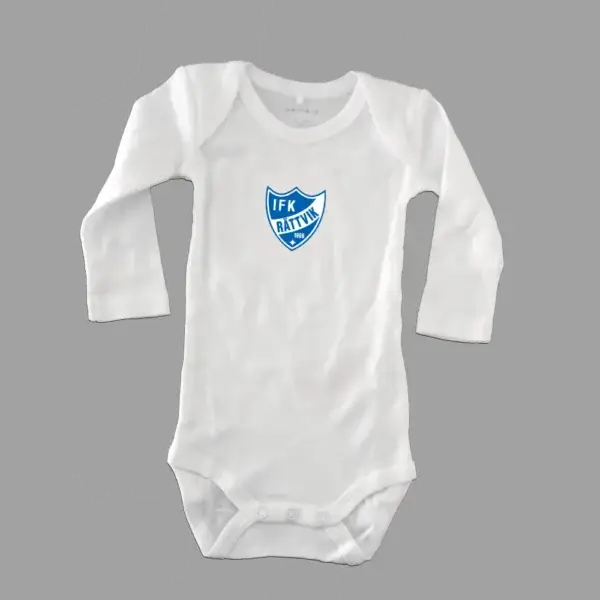 Babybody vit med klubblogga
